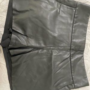 Leather shorts